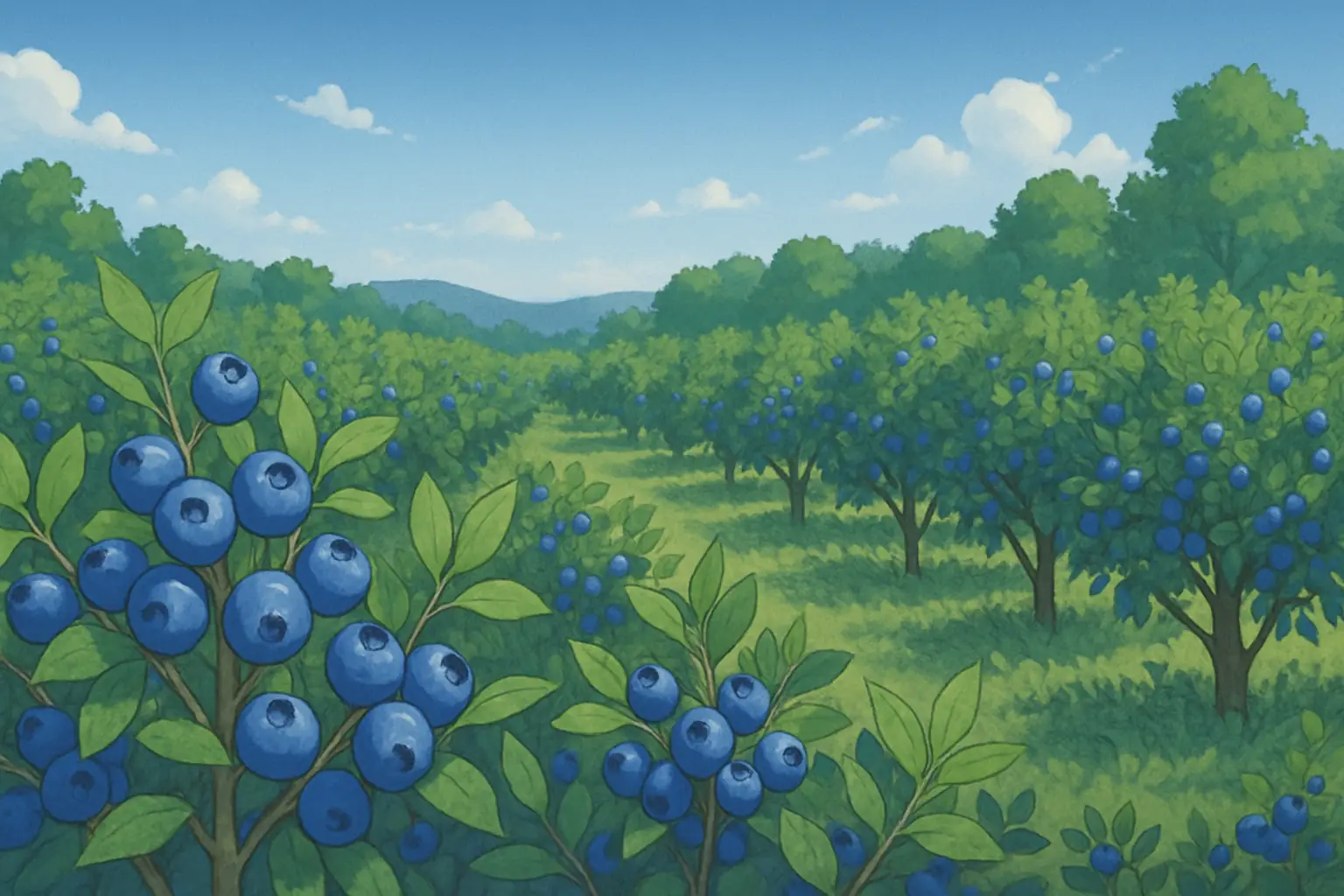 Blueberry field cover